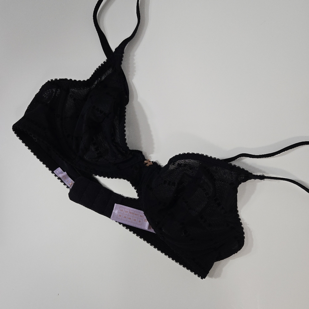 Savage X Fenty black lace bra‎